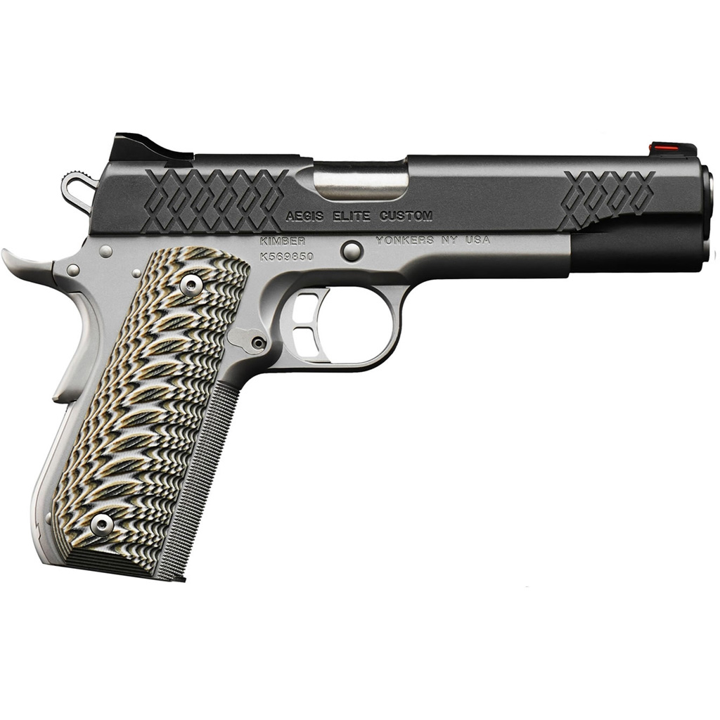 Kimber Aegis Elite Custom Pistol 9mm 5 in 12 rd Satin Silver G10