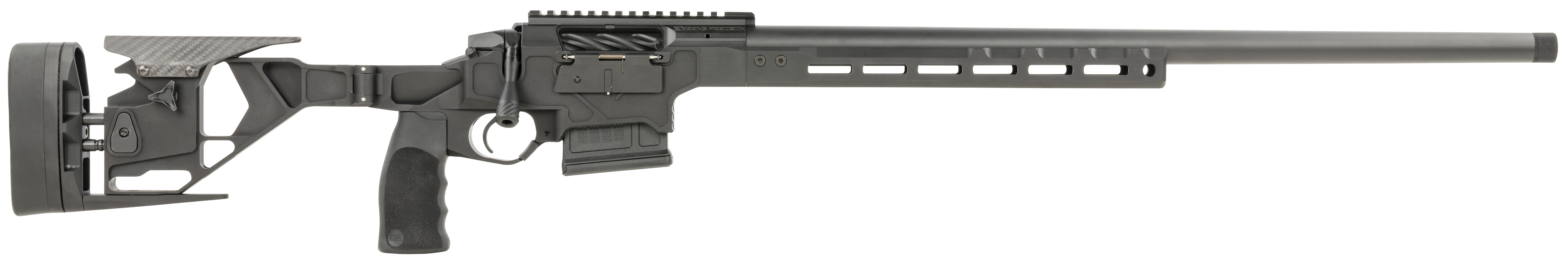Seekins Precision 0011710107BLK Havak HIT Full Size 308 Win 3+1 24" Black Threaded Barrel, Picatinny Rail Steel Receiver, Adjustable Folding Aluminum Chassis, AR-Style Vertical Grip