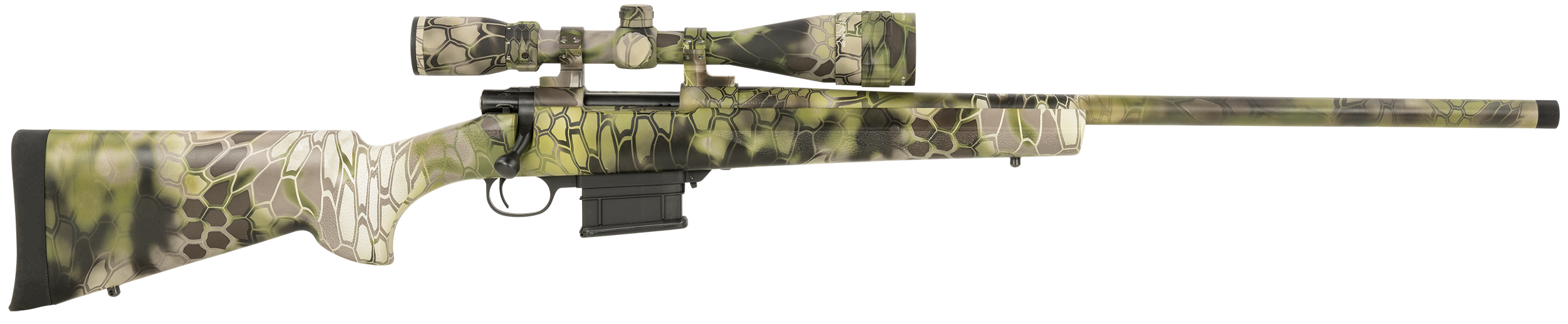 Howa HKF73102KAC M1500  308 Win 5+1 24" Heavy Barrel, Full Dip Kryptek Altitude, Synthetic Stock, Nikko Stirling GamePro 4-16x44mm, Bipod Included