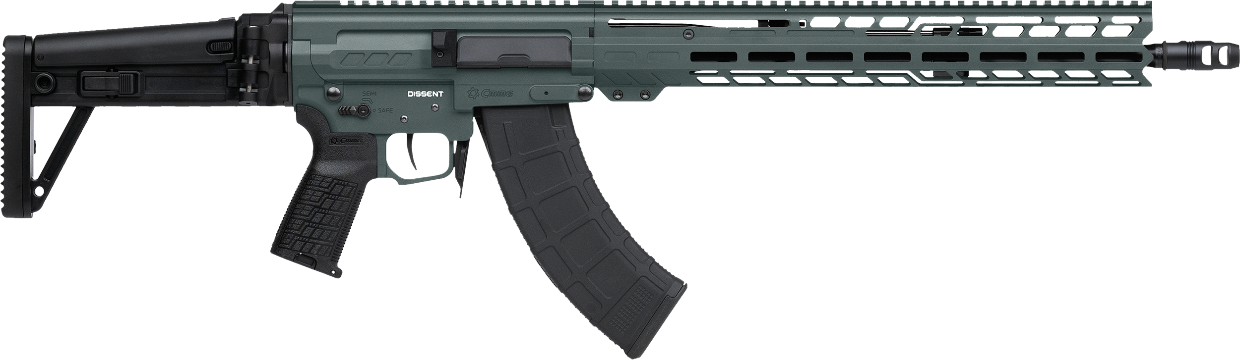 CMMG Dissent MK4 7.62x39mm 16.1" 30 Rounds Charcoal Green