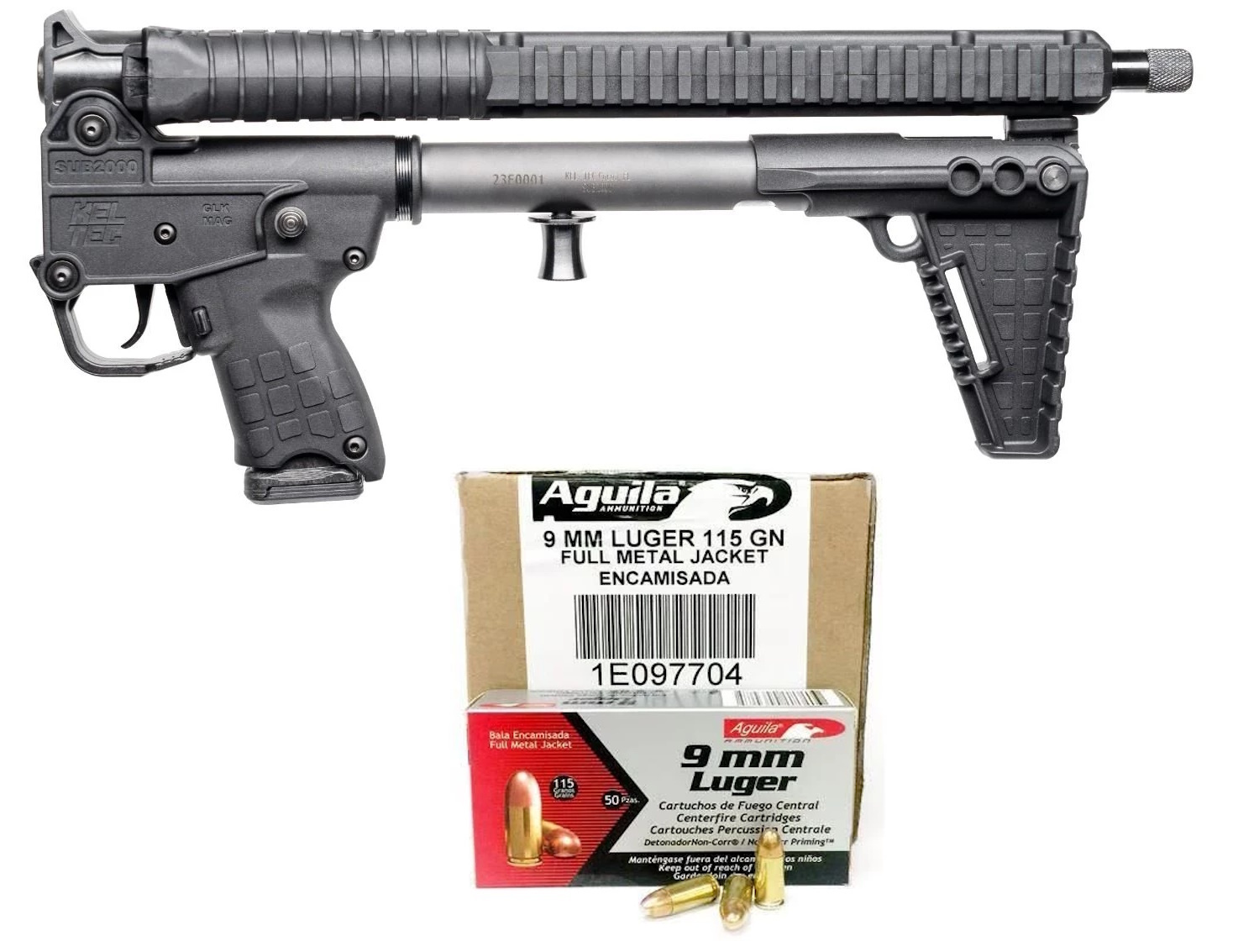 KelTec Sub?2000 Gen 3 9mm Luger 16in 15rd Black/Gray Folding Carbine