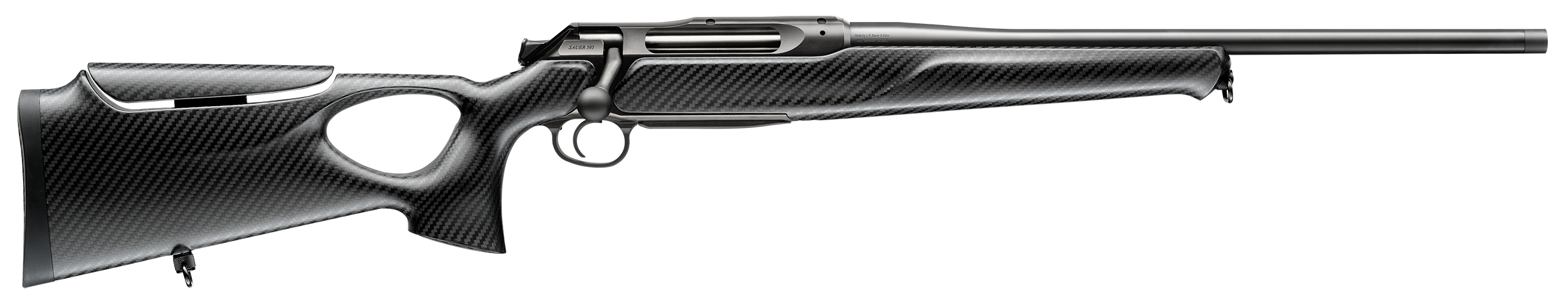 Sauer 80117134 505 Synchro XTC Full Size 270 WSM 2+1 22" Matte Blued Threaded Barrel, Matte Blued Saddle Mount Steel Receiver, Black Thumbhole w/Adj Comb Carbon Fiber Stock