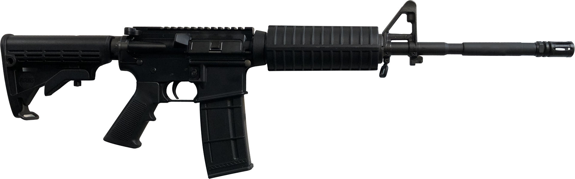 R Guns TRR15 Forged M4 AR15 Rifle - Black | 5.56NATO | 16" Govt. Profile Barrel | A2 Handguard & Grip | A2 Front Sight & Flash Hider