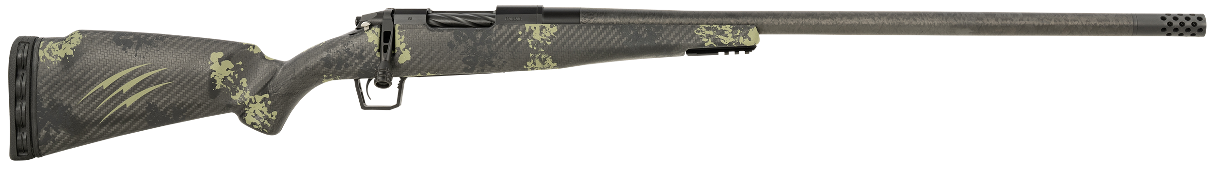 Fierce Firearms ROG65PRC24BF Carbon Rogue  Full Size 6.5 PRC 3+1 24" Hand Lapped/Match Grade Threaded Barrel, Black Cerakote Steel Receiver, Forest Camo Fierce Rogue Carbon Fiber Stock