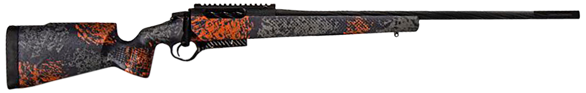 Seekins Precision 0011710173NRL Havak PH2 Full Size 6mm Creedmoor 3+1 24" Charcoal Gray Fluted/Threaded Barrel, Black Picatinny Rail Stainless Steel Receiver, Urban Shadow Camo Fixed Synthetic Stock