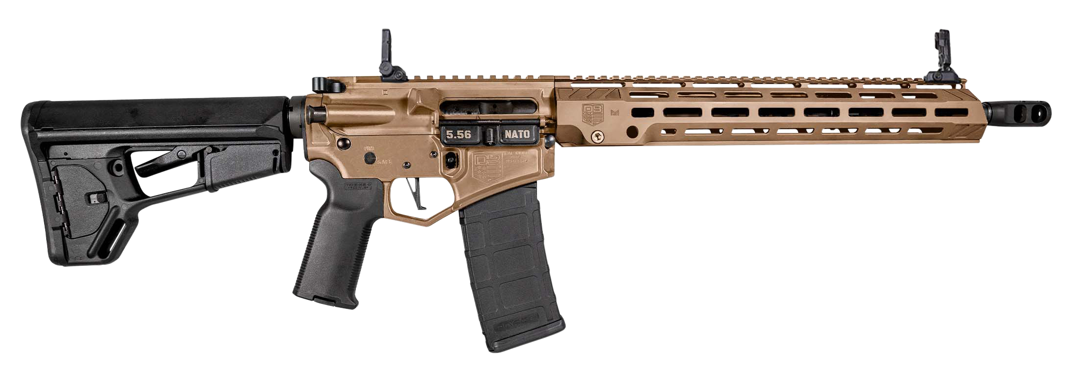 Diamondback DB15 5.56x45mm NATO 16in 30+1 Flat Dark Earth Adjustable Magpul ACS-L