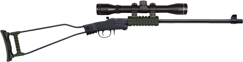 Chiappa Little Badger 22LR 16.5 Inch OD Green Folding Rifle with 4x20 Scope