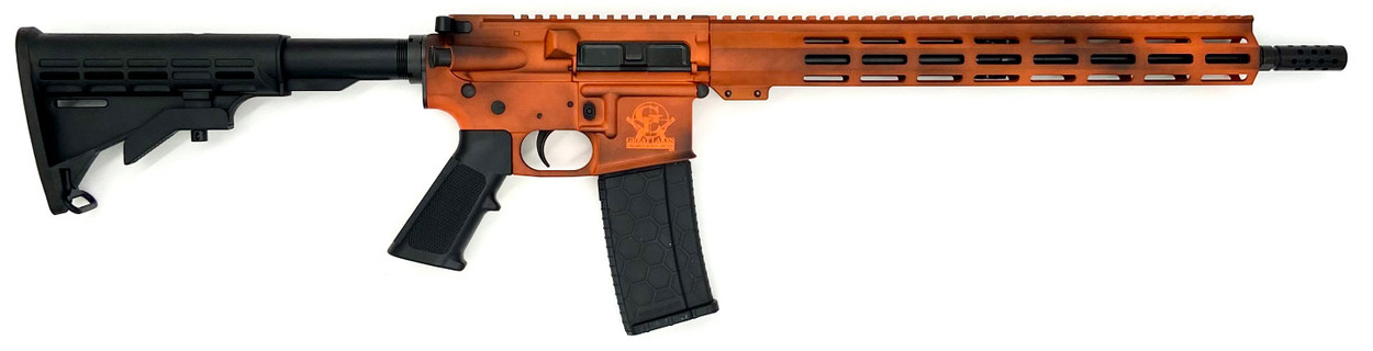 Great Lake Firearms GLFA AR-15 5.56 NATO 16 Inch 30 Rounds Battleworn Orange