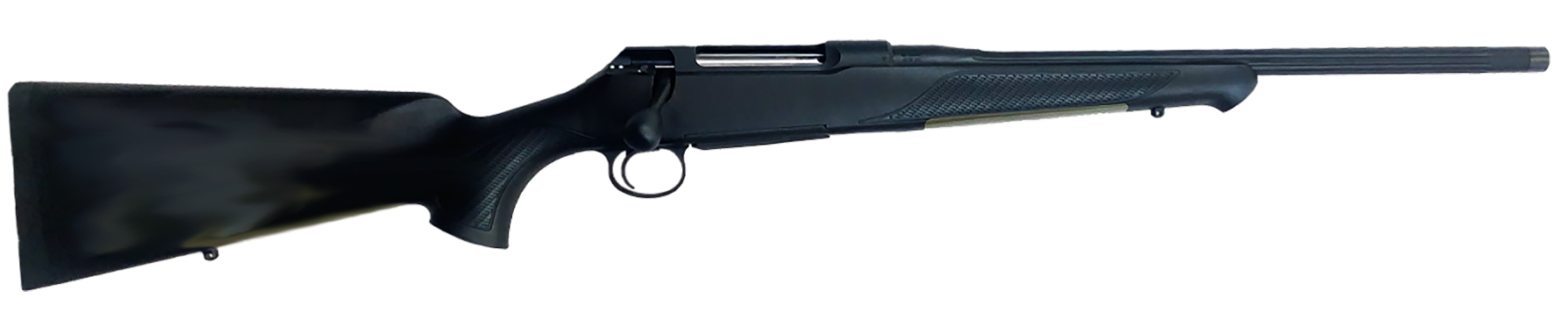 Sauer S1PAXT65P 100 Pantera XT Full Size 6.5 PRC 5+1 20" Black Cerakote Fluted Threaded Barrel, Black Cerakote Drilled & Tapped Steel Receiver, Black Max Synthetic Stock