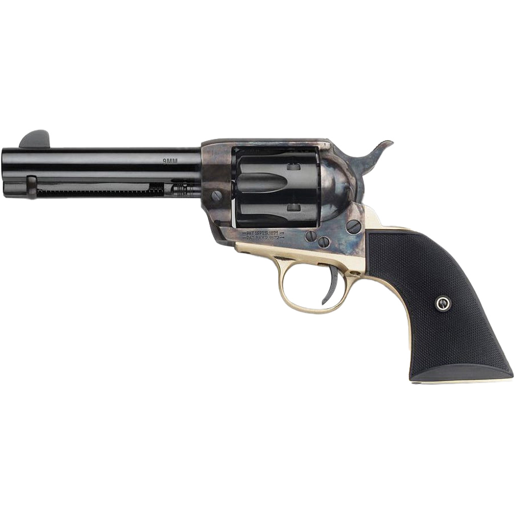 Pietta Gwii Gunfighter 9mm 4.75 Brass Ply Grip