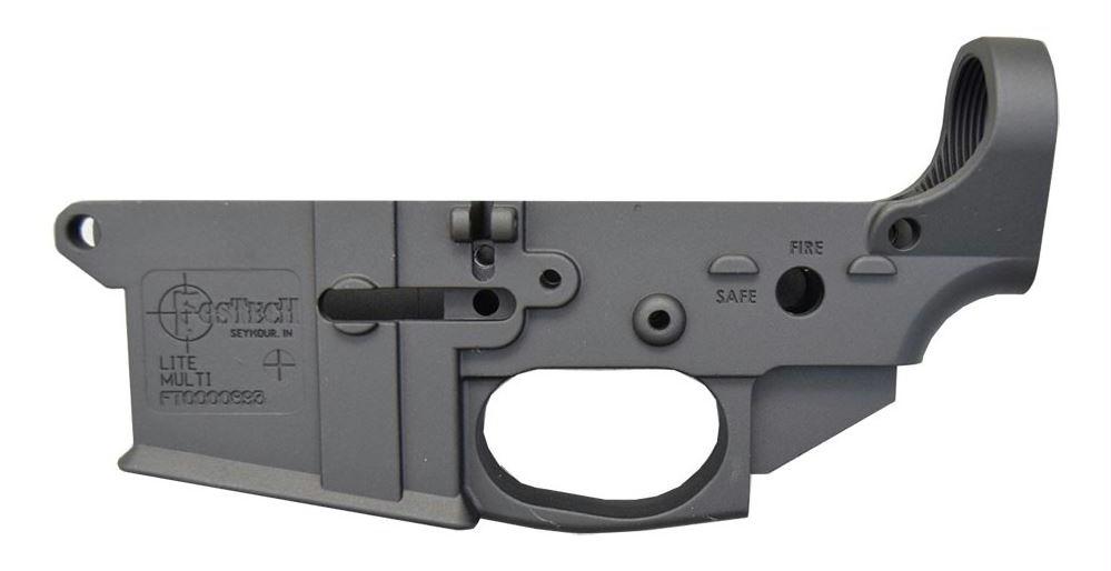FosTech Lite AR-15 Receiver - Black | Stripped