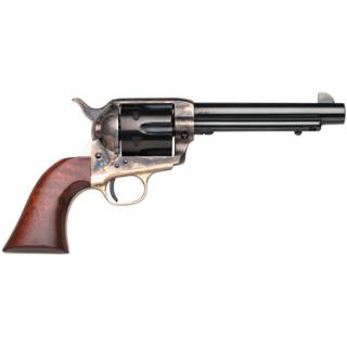 Taylors & Company 550526 Ranch Hand  357 Mag Caliber with 4.75" Blued Finish Barrel, 6rd Capacity Blued Finish Cylinder, Color Case Hardened Finish Steel Frame & Walnut Grip
