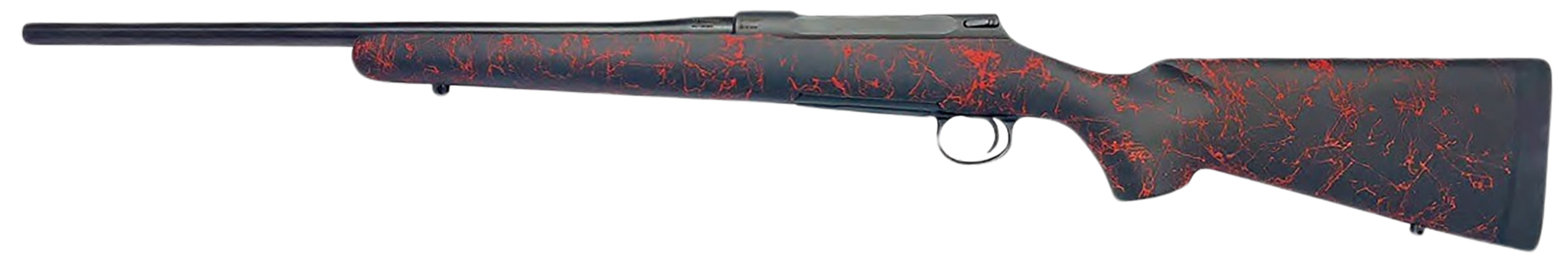Sauer 80118091 100 Classic XT Sports South Exclusive Full Size 308 Win 5+1 22" Matte Blued Steel Barrel & Drilled & Tapped Steel Receiver, Black/Red Webbing HS Precision Synthetic Stock