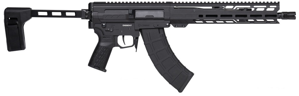 Cmmg Dissent Mk47 Braced 7.62x39 12.5 Armor Blk