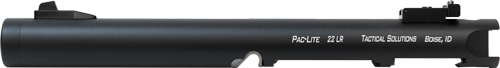 Tactical Solutions PLIV6TEMBNF Pac-Lite Barrel 22 LR 6" Threaded, Drilled & Tapped, Adj. Sights, Black Anodized for Ruger Mark IV & IV 22/45