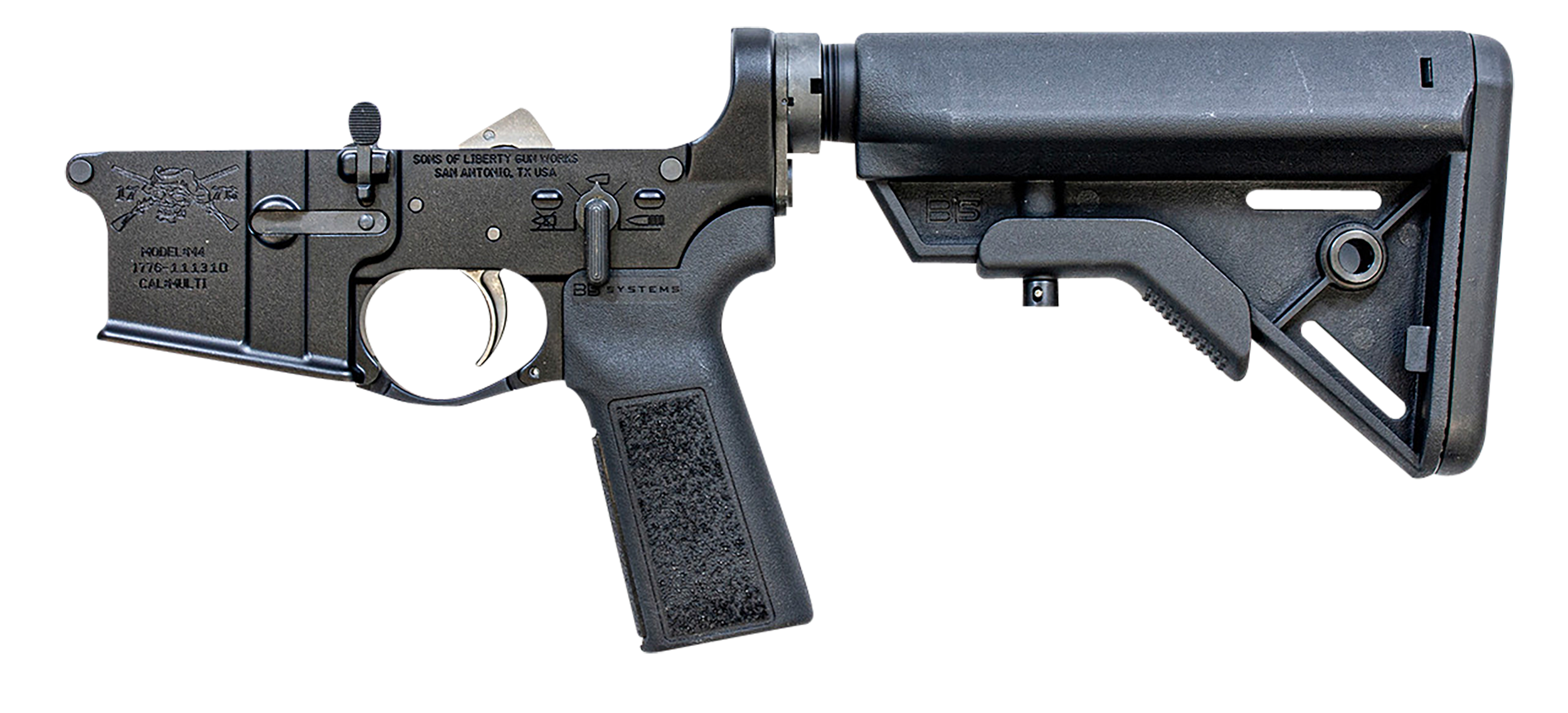 Sons of Liberty Gun Works M4 Lower Receiver Multi Caliber 7075-T6 Hard Coat Anodized