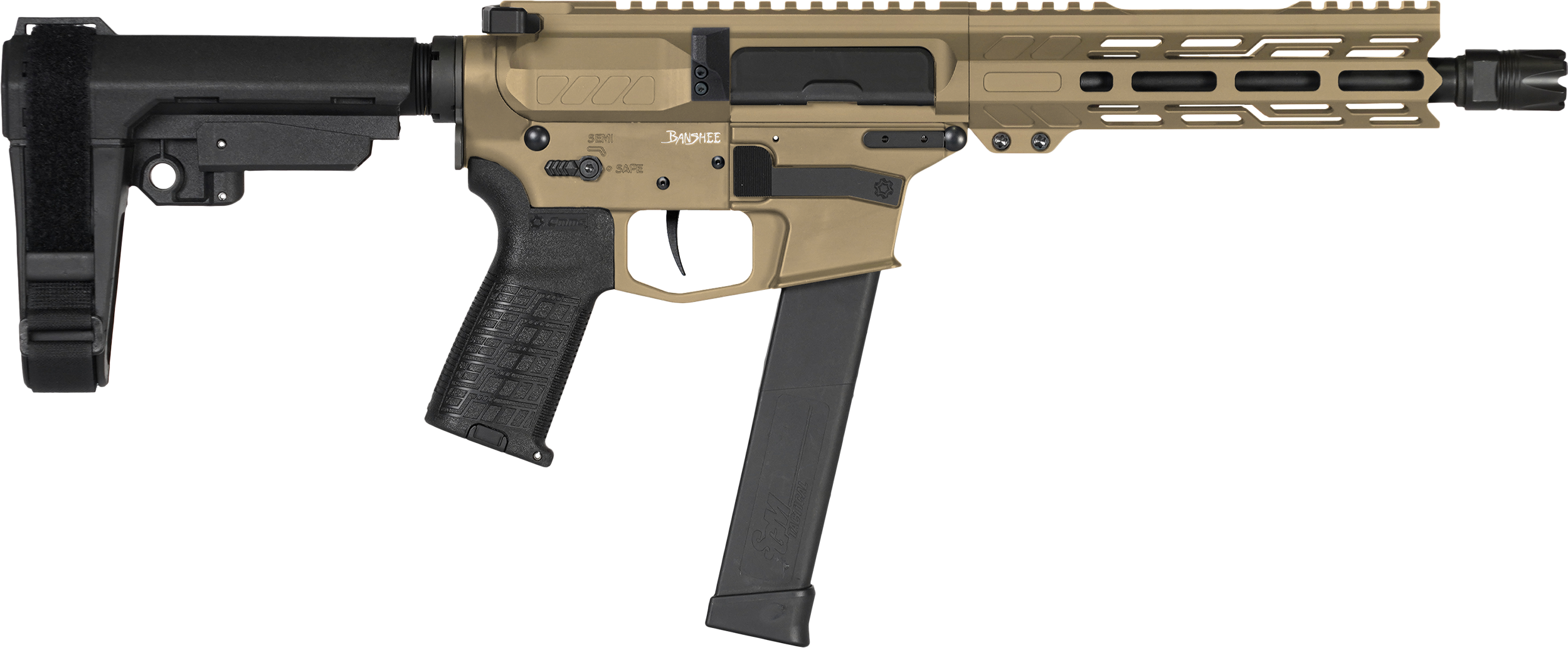 CMMG Banshee MK10 10mm Auto 8" 30+1 Coyote Tan Cerakote