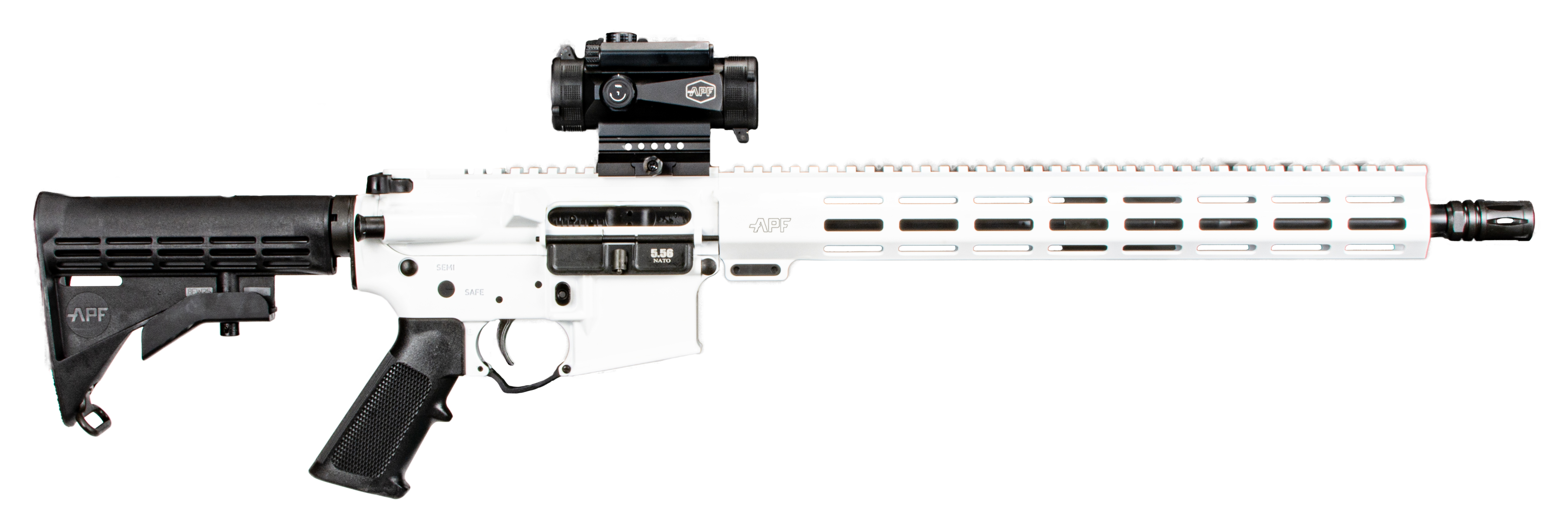 Alex Pro Guardian AR-15 5.56x45 NATO 16in 30rd Matte White Sight Combo