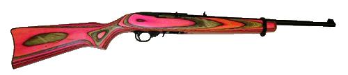 Ruger 10/22 Carbine 22 Long Rifle 18.5 Inch 10 Rds Pink Laminate
