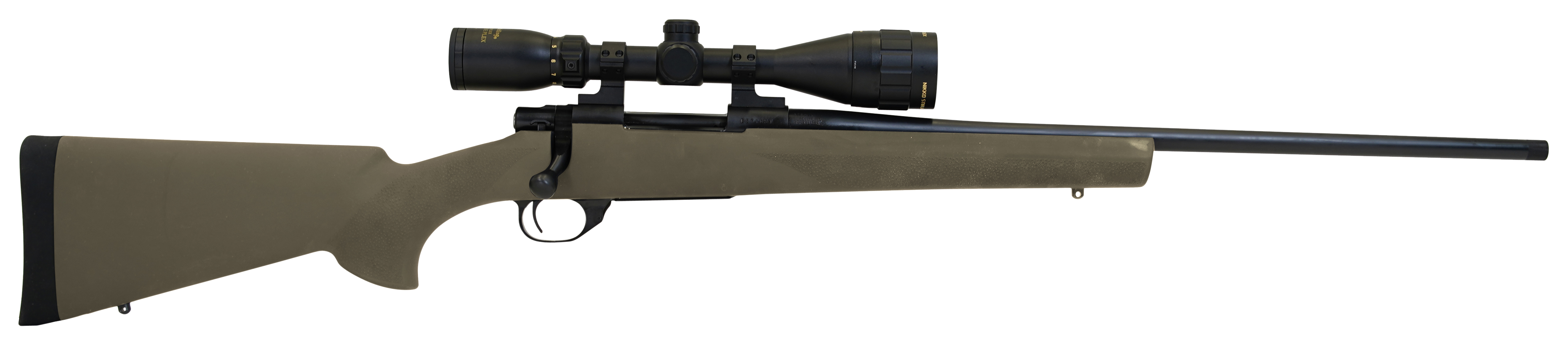 Howa HGP265PRCG M1500 Gamepro Gen2 6.5 PRC 3+1 24" Threaded Barrel, Blued Metal Finish, Green Fixed Hogue Pillar-Bedded Overmolded Stock, Includes GamePro 4-12x40mm Scope