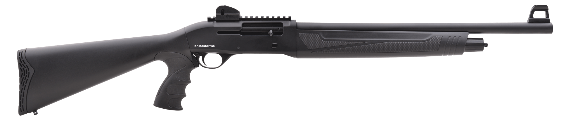 Best Arms BA312PG BA312  12 Gauge 5+1 3" 20" Chrome Lined Barrel, Matte Black Metal Finish, Fixed Pistol Grip Stock, Ghost Ring Sight, Manual Safety