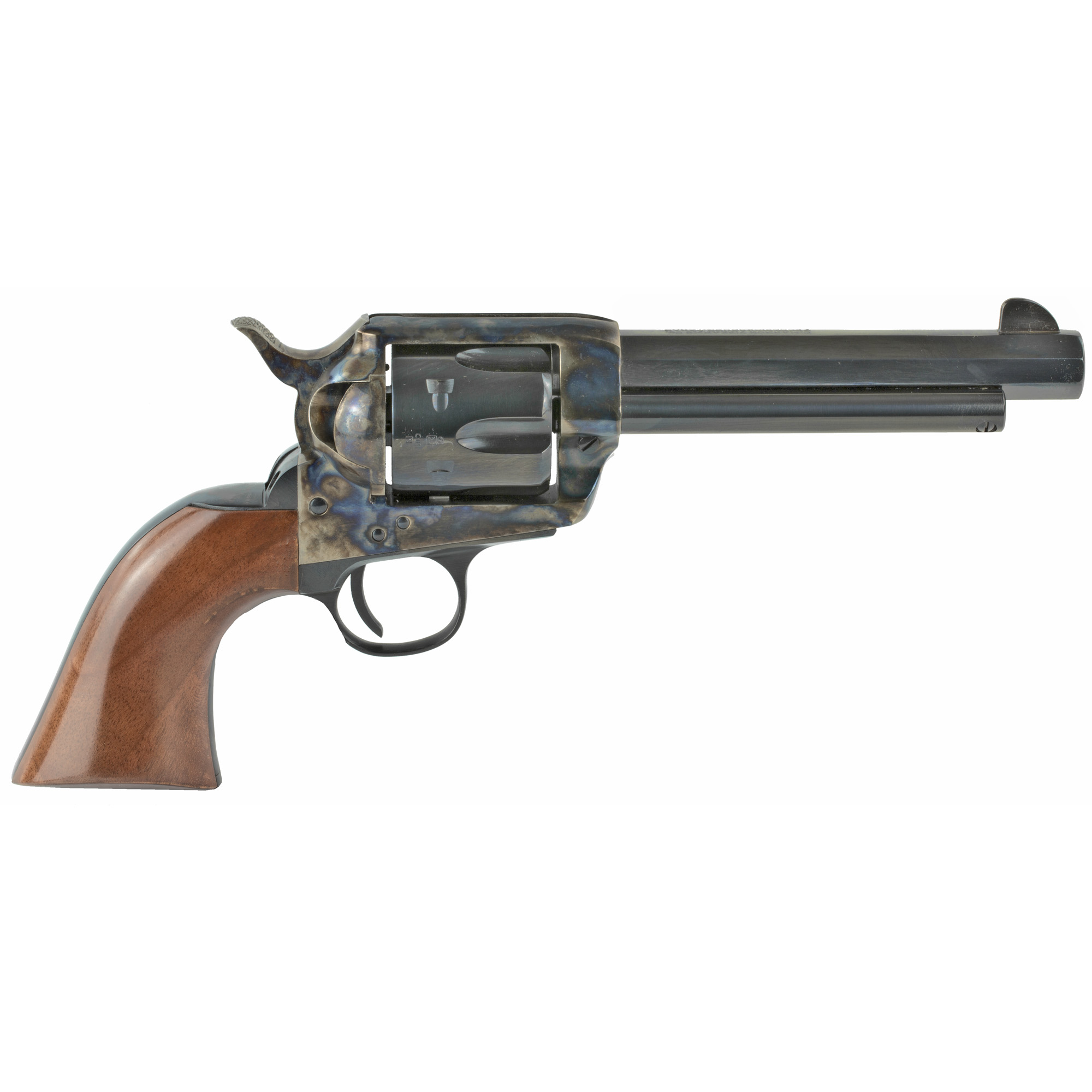 Cimarron, El Malo, 45 Colt, 5.5 inch, 6 round, Color Case Hardened, Walnut