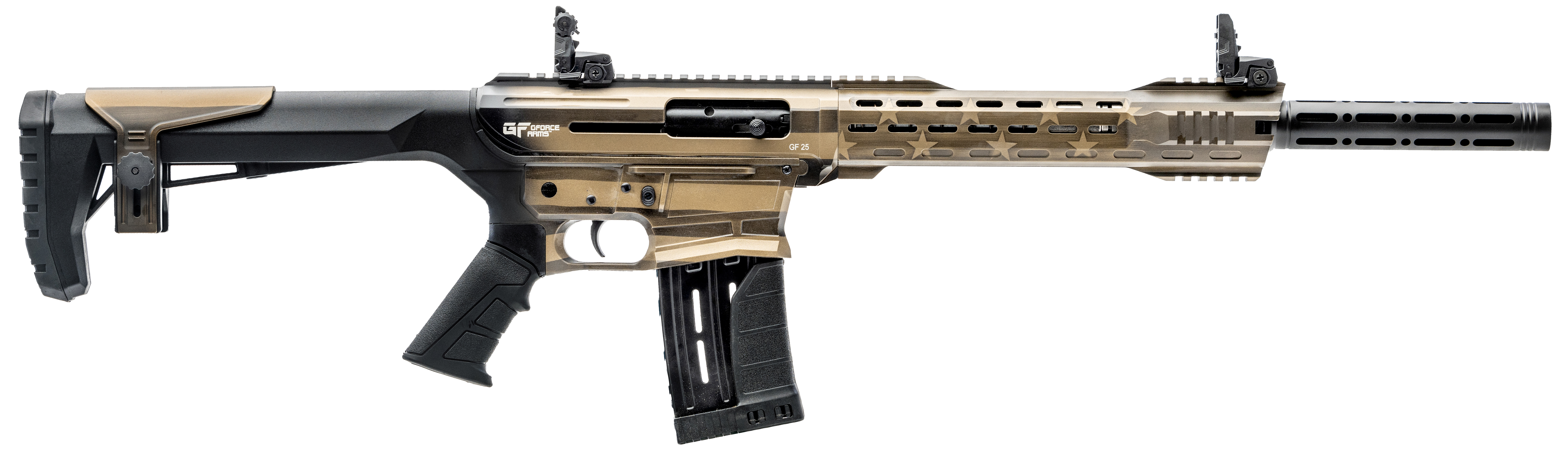 Gforce Gf25 12ga 18.5 Cerakote Usa Bnz 5rd