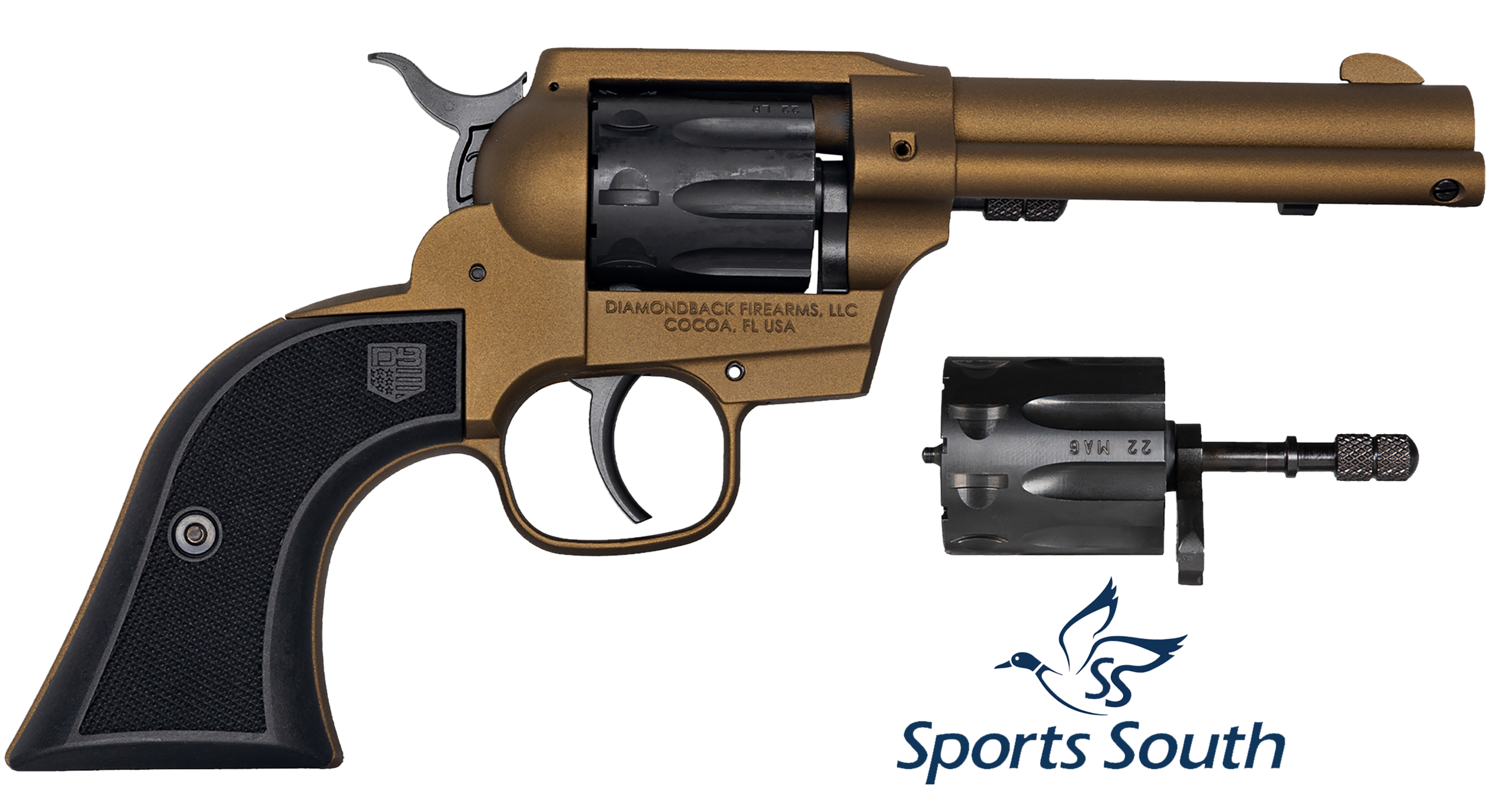 Diamondback Sidekick 22 LR/22 WMR 4.5in 9rd Burnt Bronze Cerakote