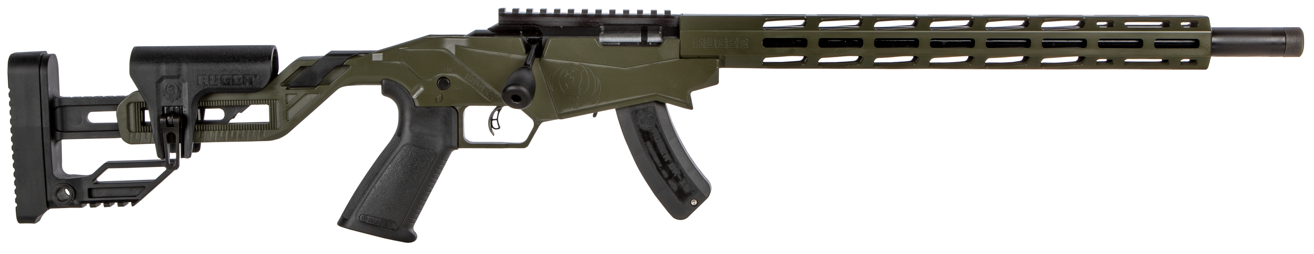 Ruger Precision Rimfire 22 Long Rifle 18 Inch 15 Rounds OD Green Cerakote