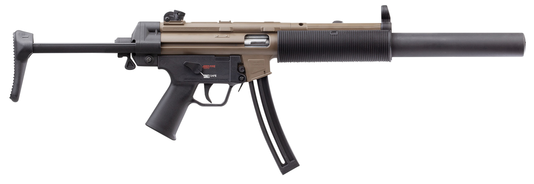 Heckler & Koch Mp5 22 Long Rifle 16.1" 10+1 Flat Dark Earth Collapsible Stock