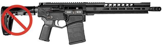 Diamondback DB10 308 Winchester 13.5in 20rd Nitride Muzzle Brake M-LOK