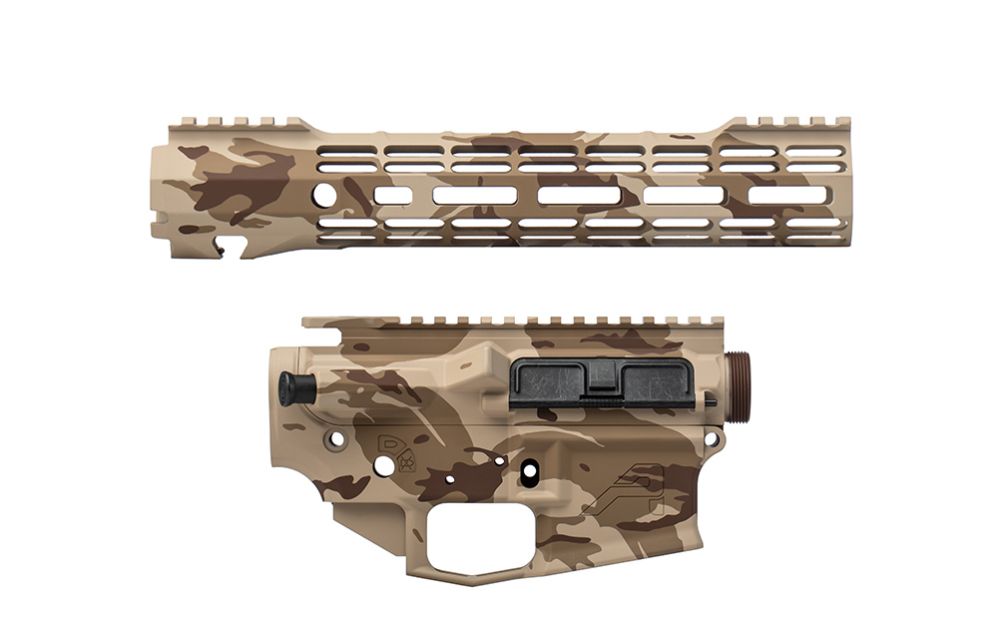 Aero Precision M4E1 Multi Caliber 10.3 in Desert Camo Cerakote