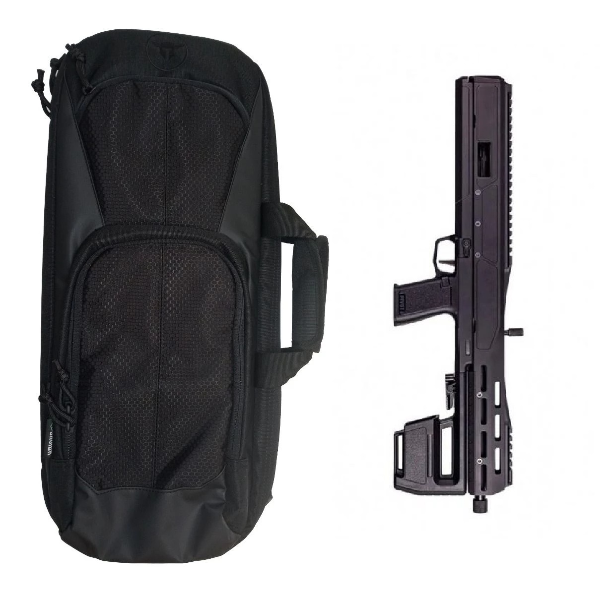 Trailblazer Firearms Pivot Folding Rifle - Black | 9mm | 16" Threaded Barrel | 15rds Bundled w/ Trailblazer Firearms Pivot Rifle Custom Backpack