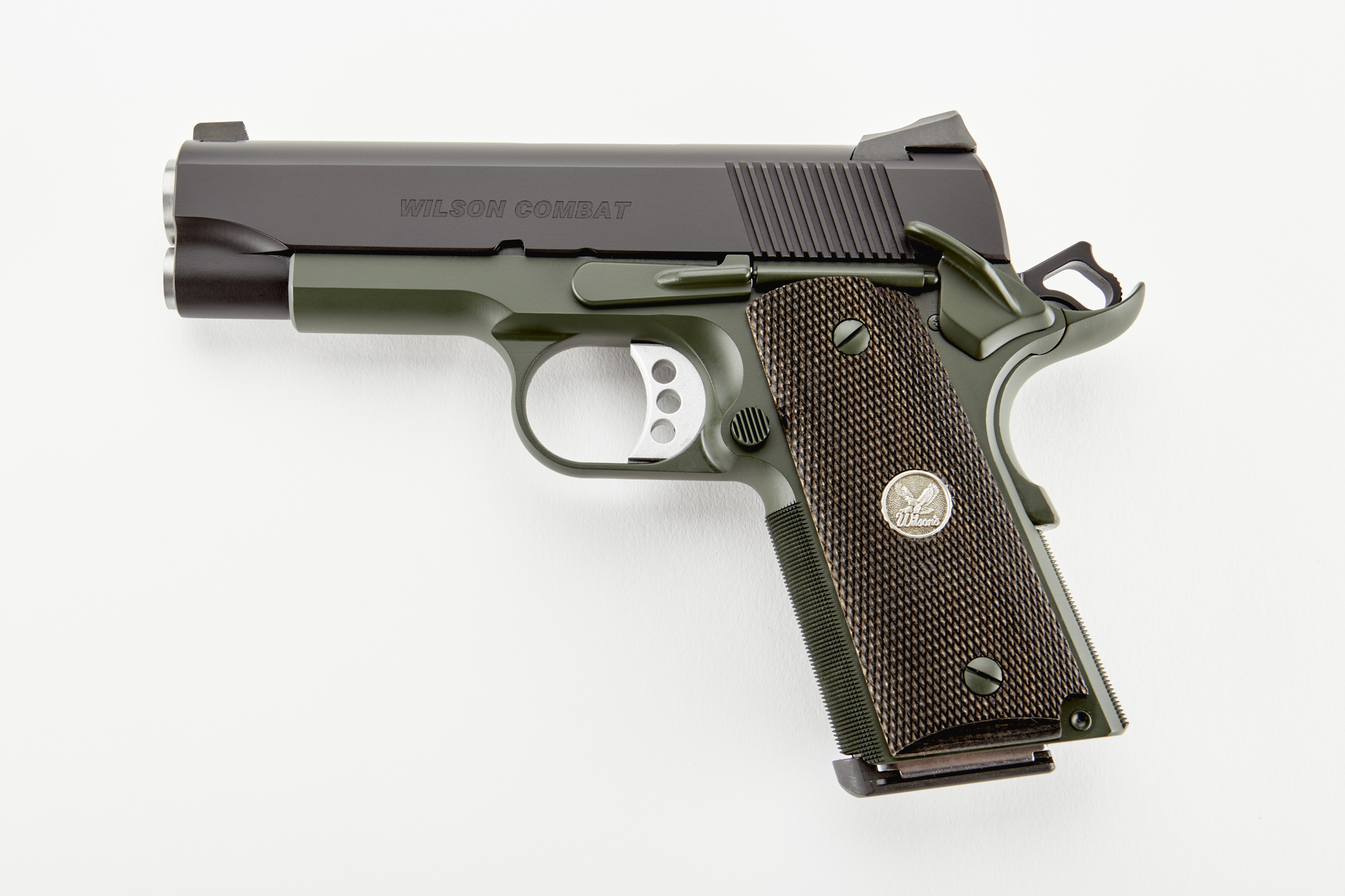 Wilson Combat CA CQB Compact 45 ACP 4 Inch 8 Round Green/Gray