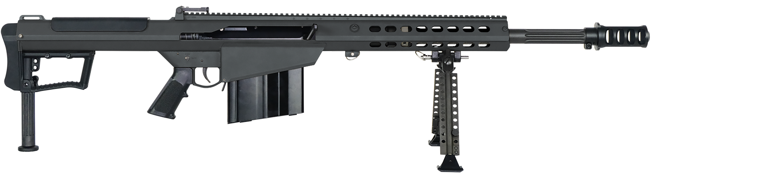 Barrett M107a1 50 BMG 20 in 10 Rounds Chrome Lined Fluted Barrel Bluedean Anodized Aluminum