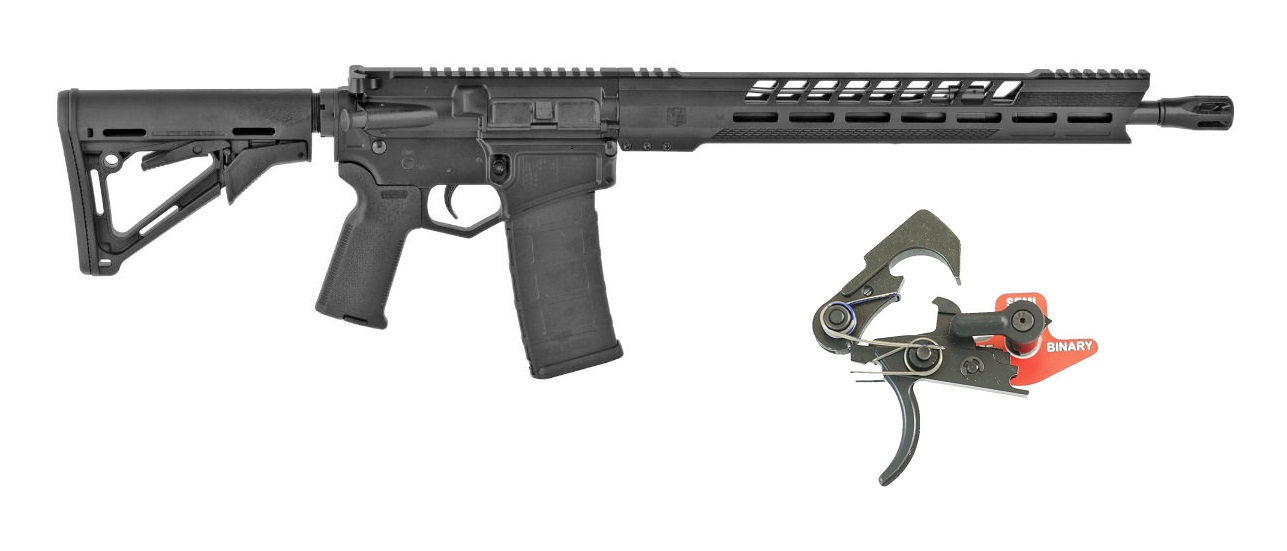 Diamondback DB15 5.56 NATO 16in 30rd Black Gold Finish M-LOK