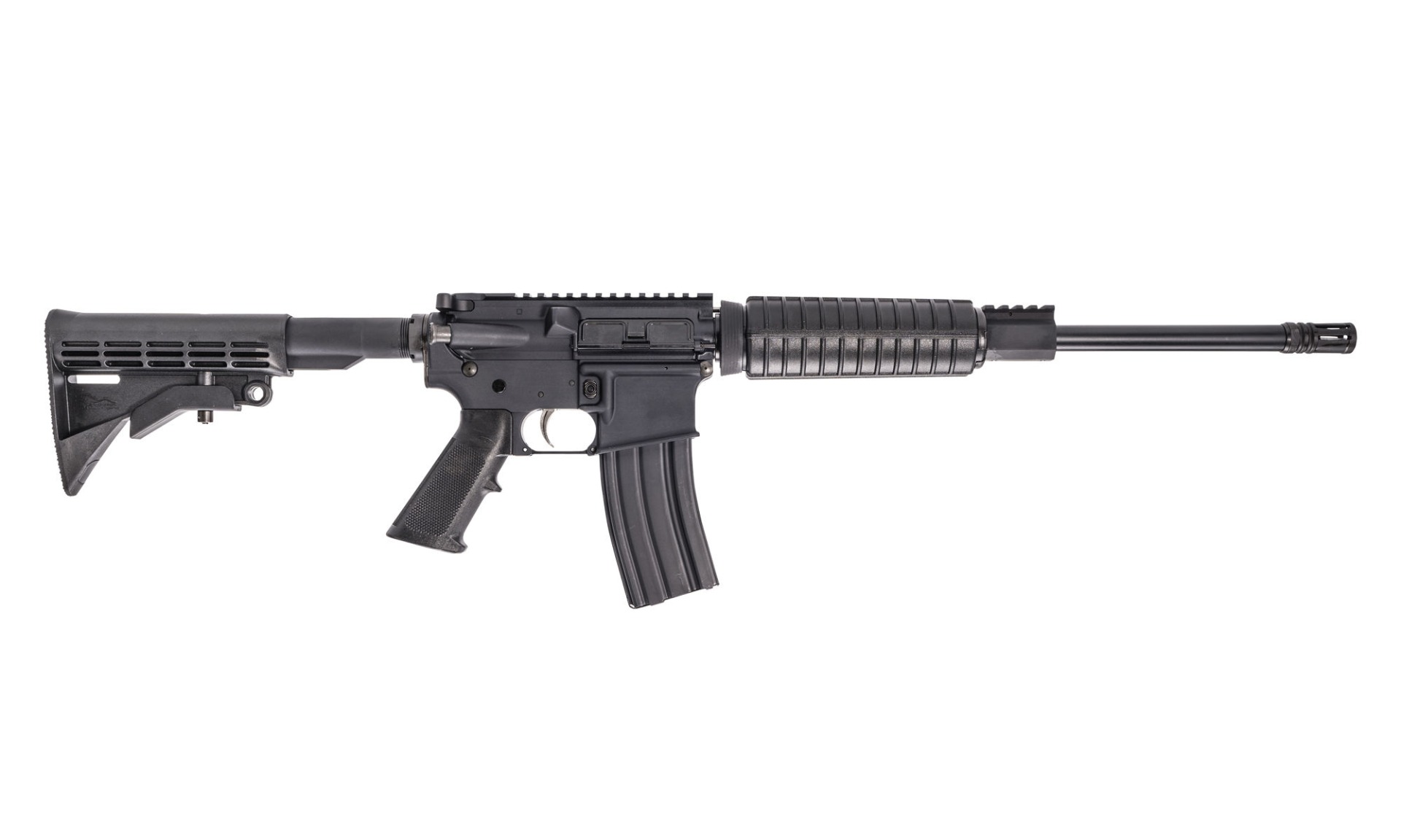 Anderson Manufacturing AM-15 5.56x45 NATO, 16in. Barrel, 30rd, 15" MLOK Handguard, A2 Grip, Handguard & M4 Stock - Black