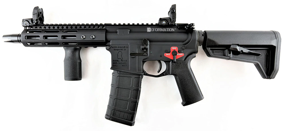 Franklin Armory REFORMATION BFSIII Equipped RS7 GCA SBS (NON-NFA) - Black | 5.56NATO | 7.5" Barrel | Installed BSFIII Trigger