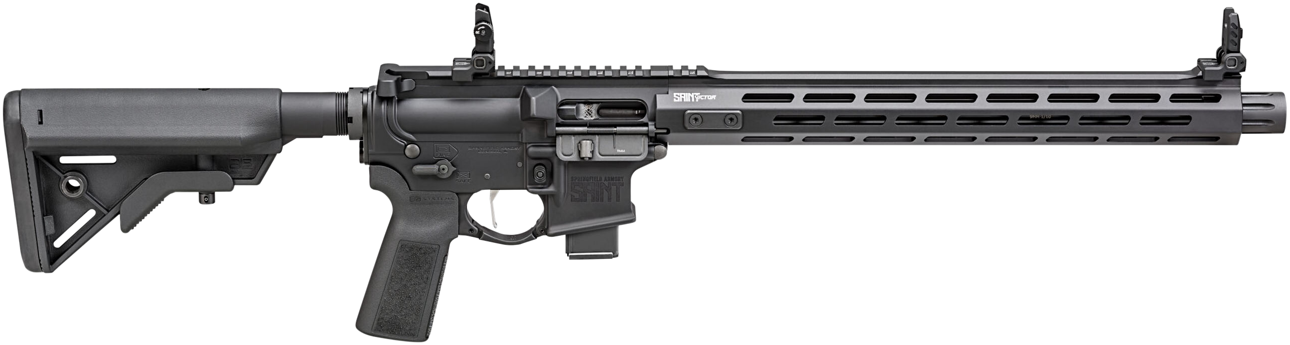 Springfield Armory Saint Victor 9mm Luger 16 Inch 10 Rounds B5 Systems Bravo Stock