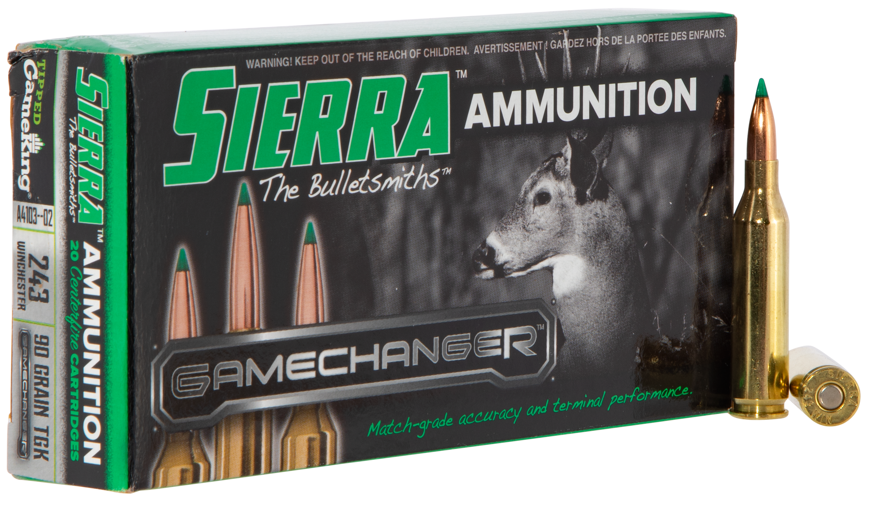 Sierra GameChanger Rifle Ammo 243 Win. 90 gr. TGK