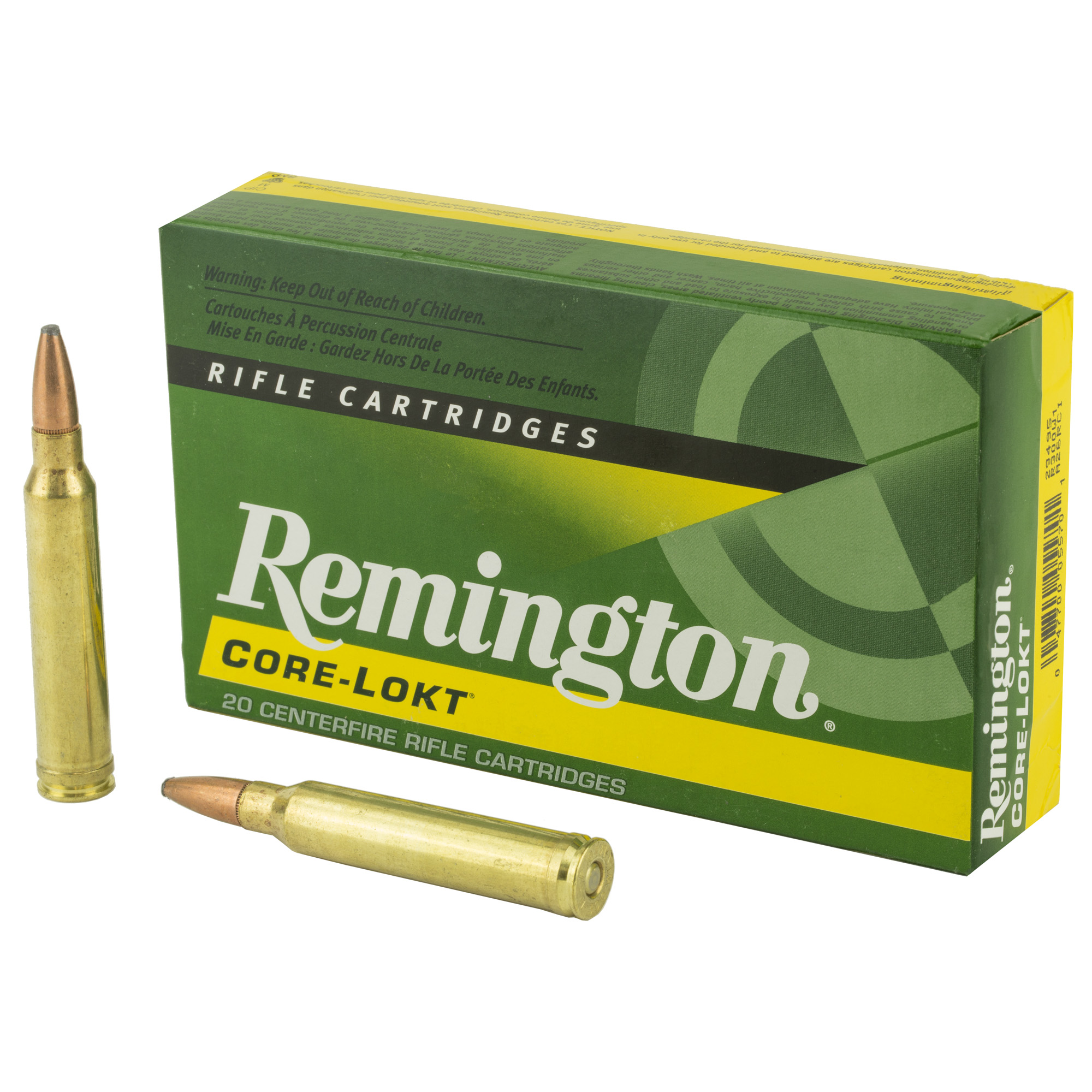 Remington Core Lokt 300 Winchester Magnum Pointed Soft Point 150 Grain 20 Rounds