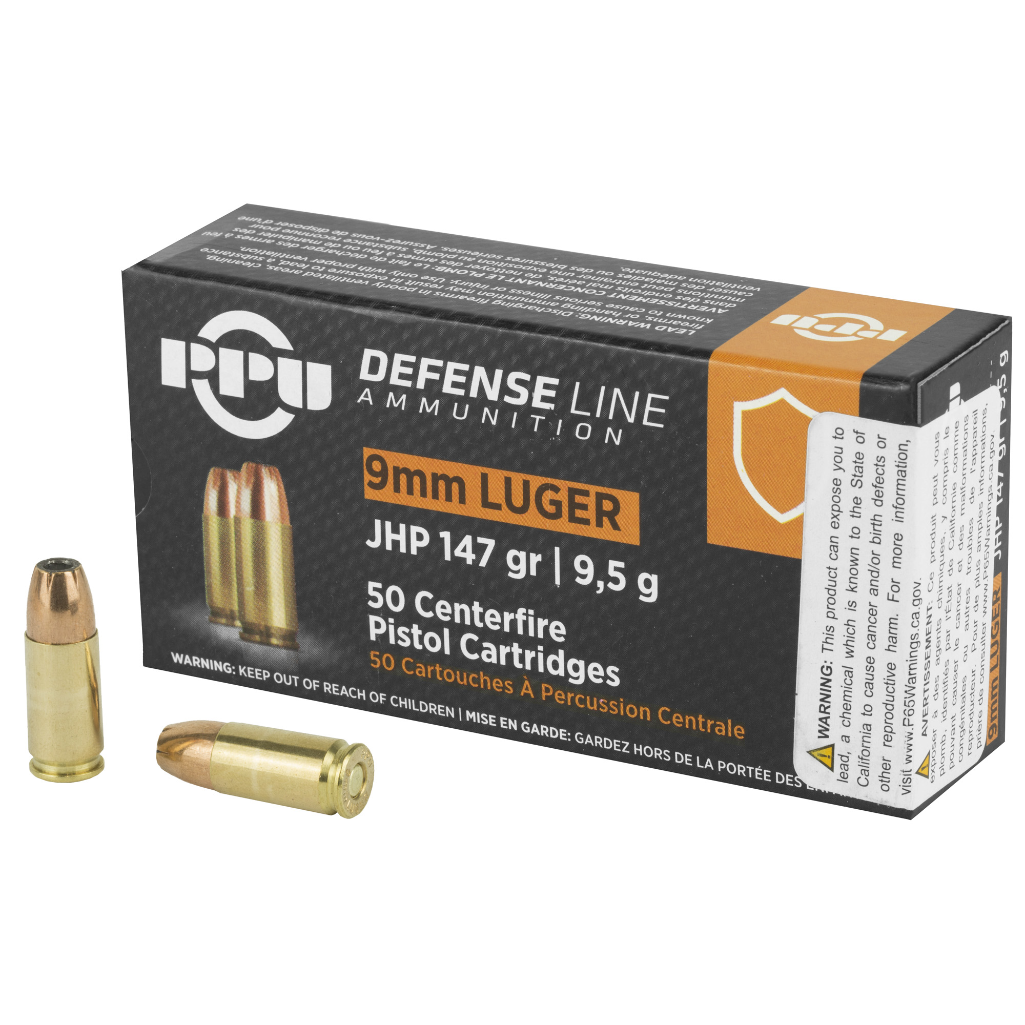 Prvi Partisan PPD92 9mm Luger Jacketed Hollow Point 147 Grain 50 Rounds