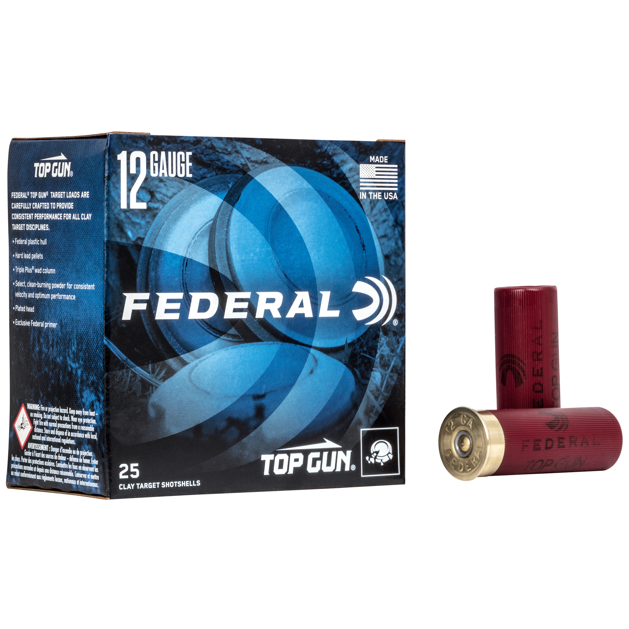 Federal Top Gun Target 12 Gauge Lead Shot 1 Ounce 25 Rounds