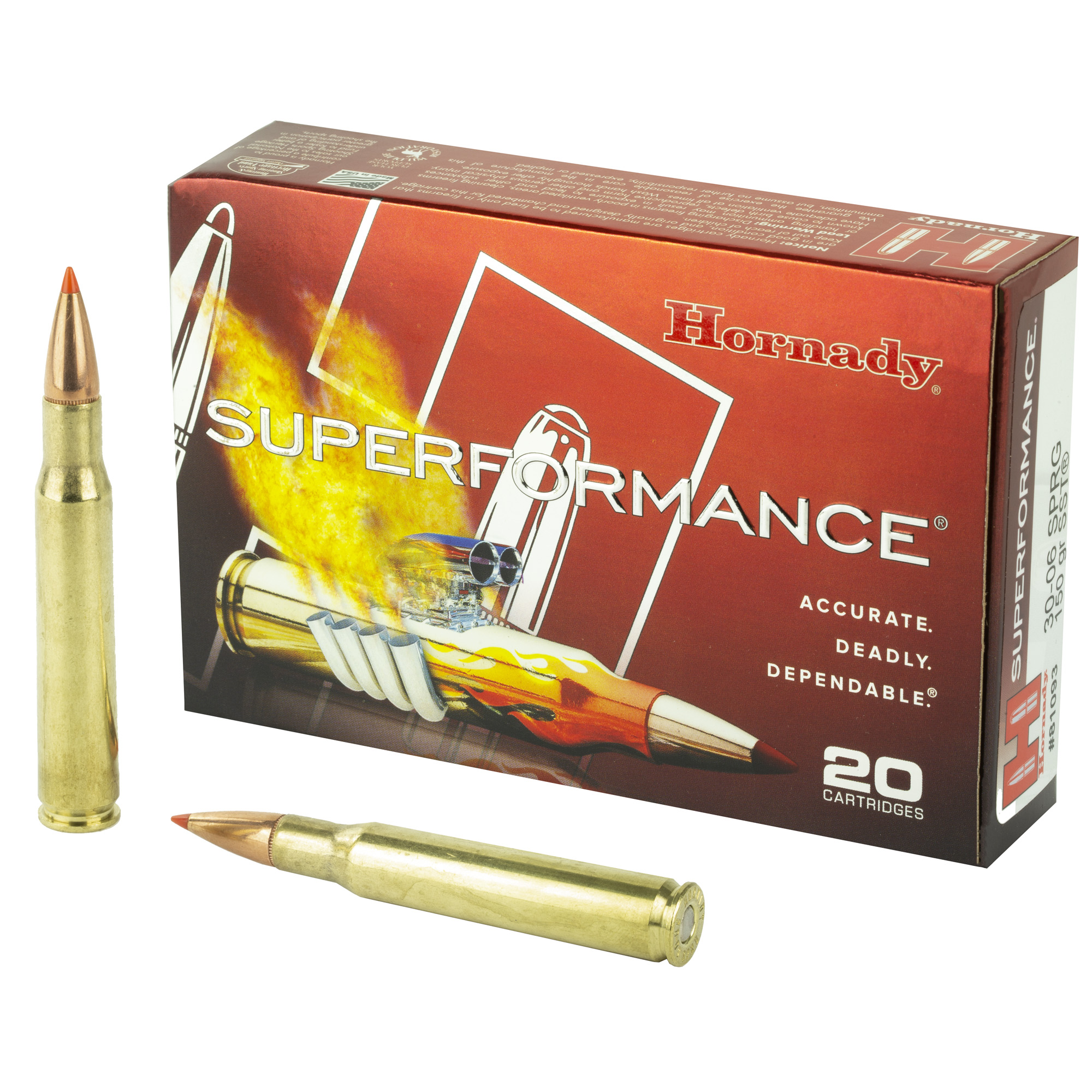 Hornady Superformance 30-06 Springfield Sst 150 Grain 20 Rounds