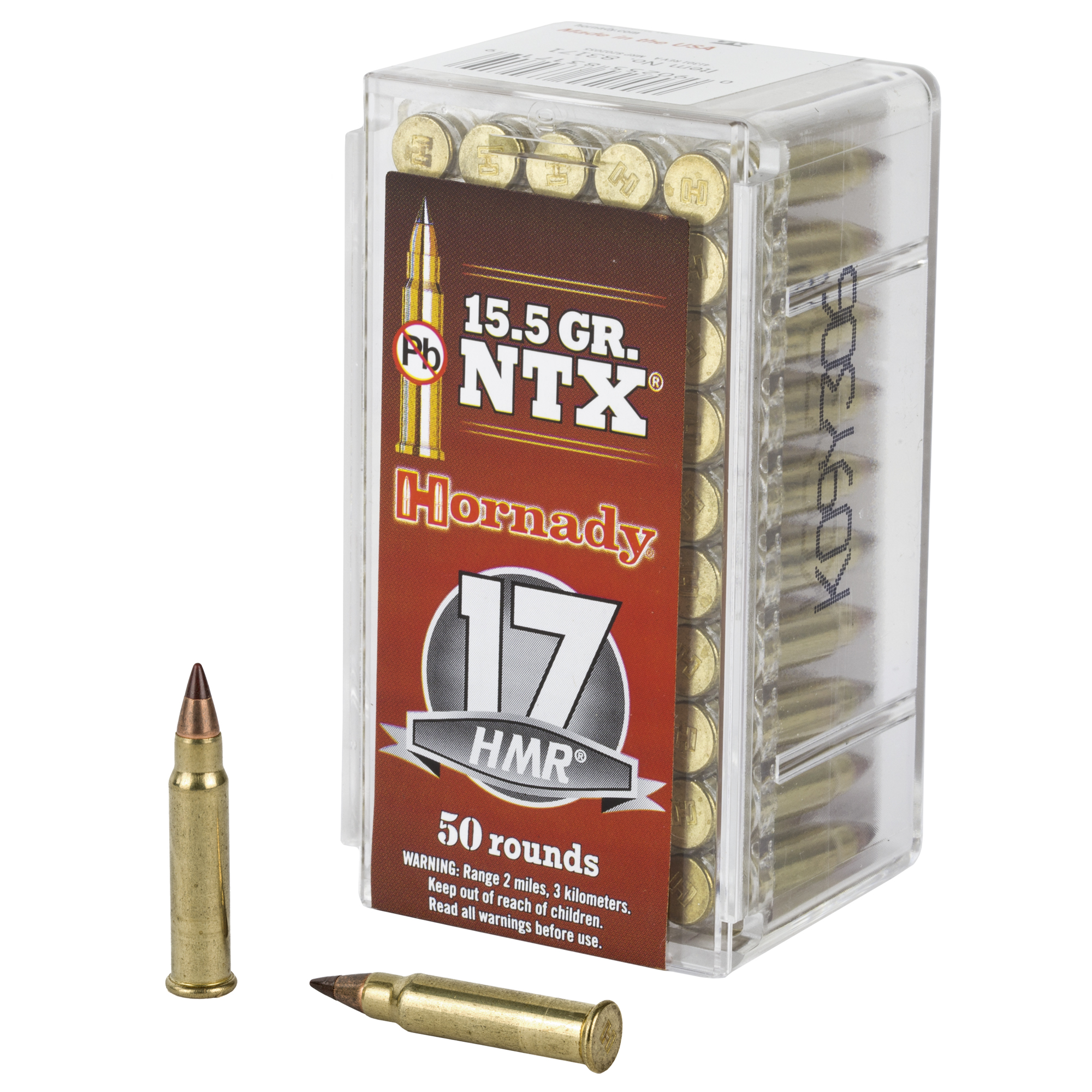 Hornady Varmint Express 17 Hornady Magnum Rimfire Non Toxic Lead Free 15.5 Grain 50 Rounds