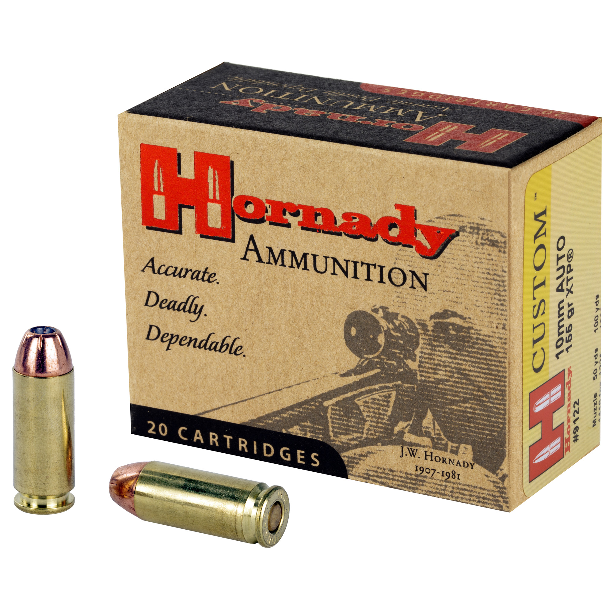 Hornady Custom Handgun Ammo 10mm 155 gr. XTP 20 rd.