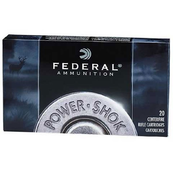 Federal Power-Shok 270 Winchester Jacketed Soft Point 130 Grain 20 Rounds