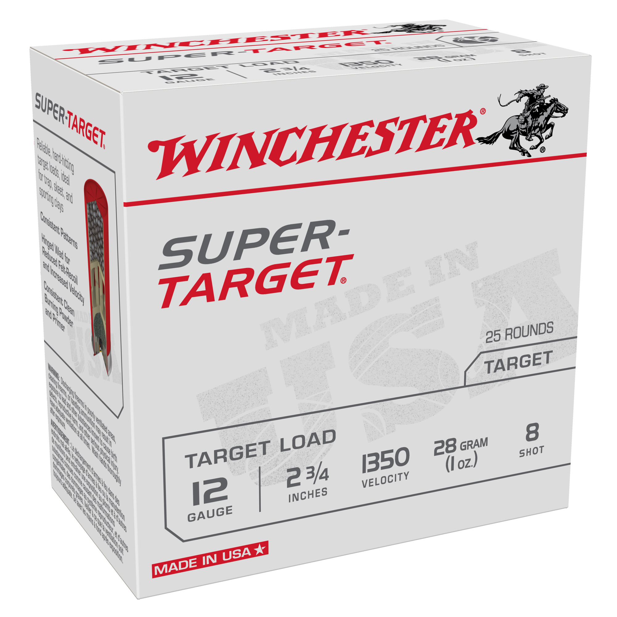 Winchester Super-Target Light Target 12 Gauge Lead 1 oz 25 Rounds