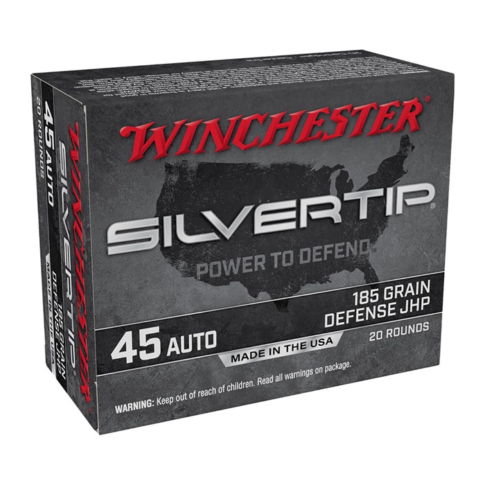Winchester Silvertip 45 ACP Hollow Point 185 Grain 20 Rounds