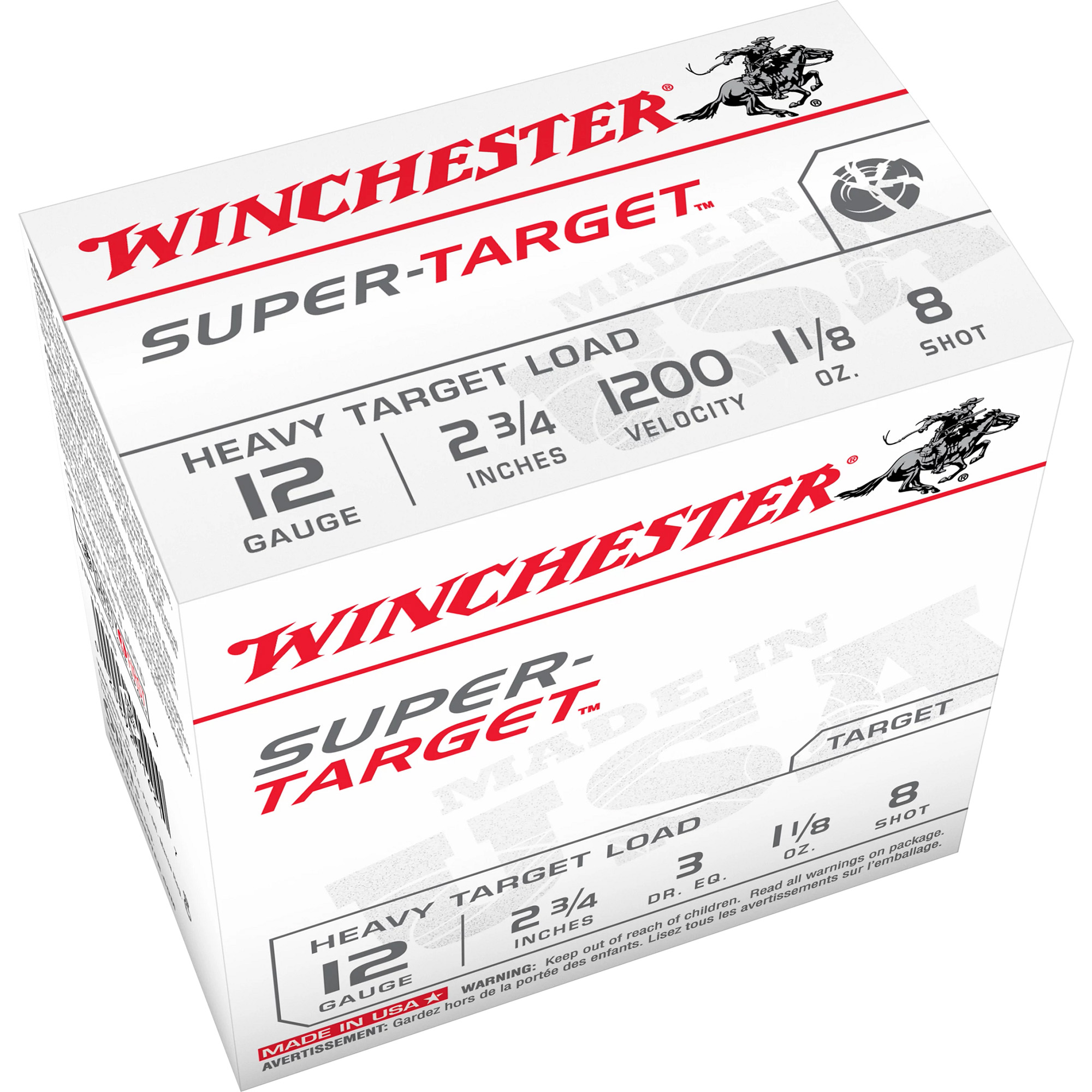 Winchester, Super Target Heavy Load, 12 Gauge, Lead Shot, 1 1/8 oz, 25 Rounds